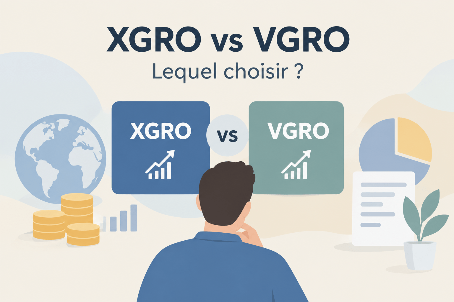 XGRO vs VGRO : comparaison de deux FNB tout-en-un 80 % actions et 20 % obligations
