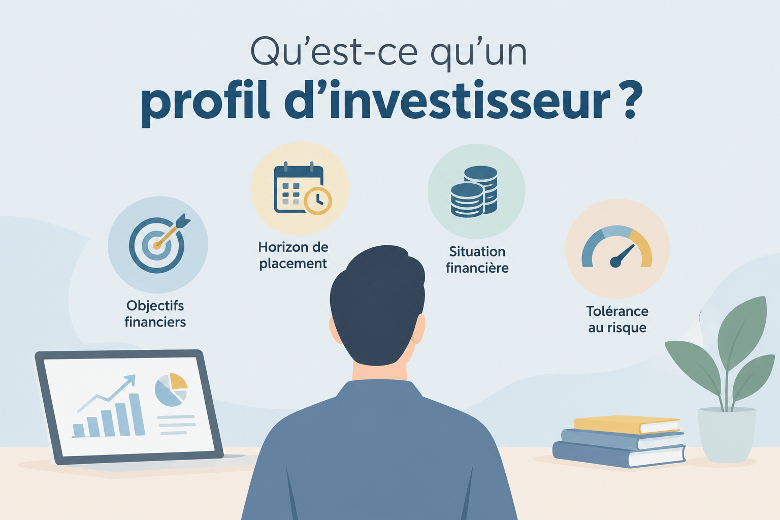Profil d'investisseur selon la tolérance au risque, l'horizon de placement et les objectifs financiers