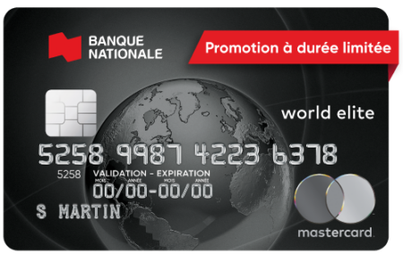 Carte World Elite Mastercard de la Banque Nationale