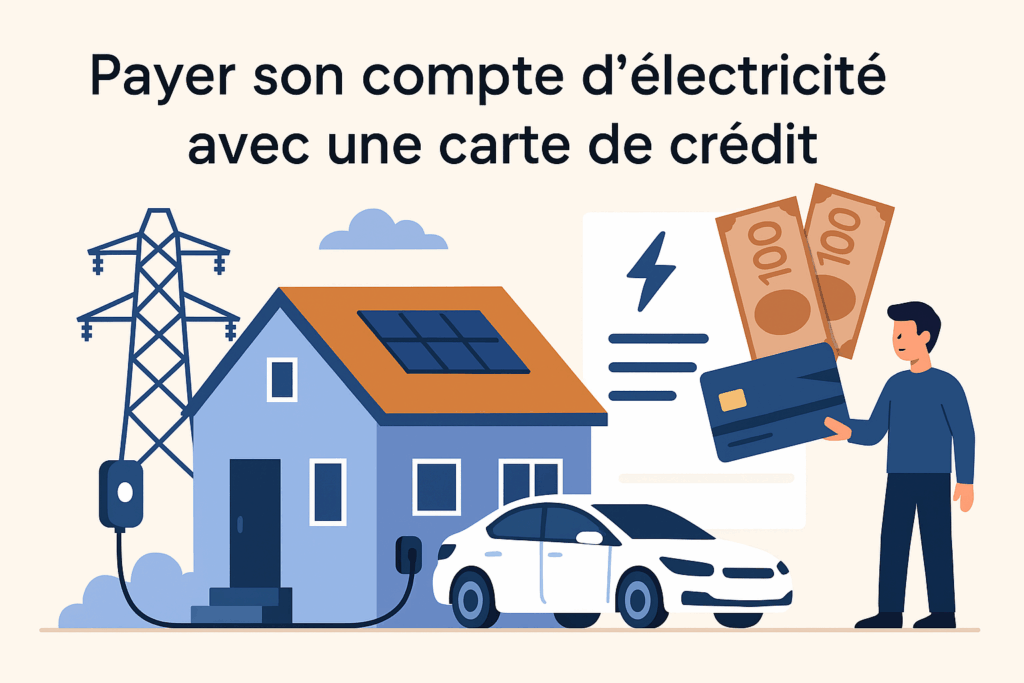 Comment payer votre compte d'électricité avec une carte de crédit et obtenir des remises en argent?