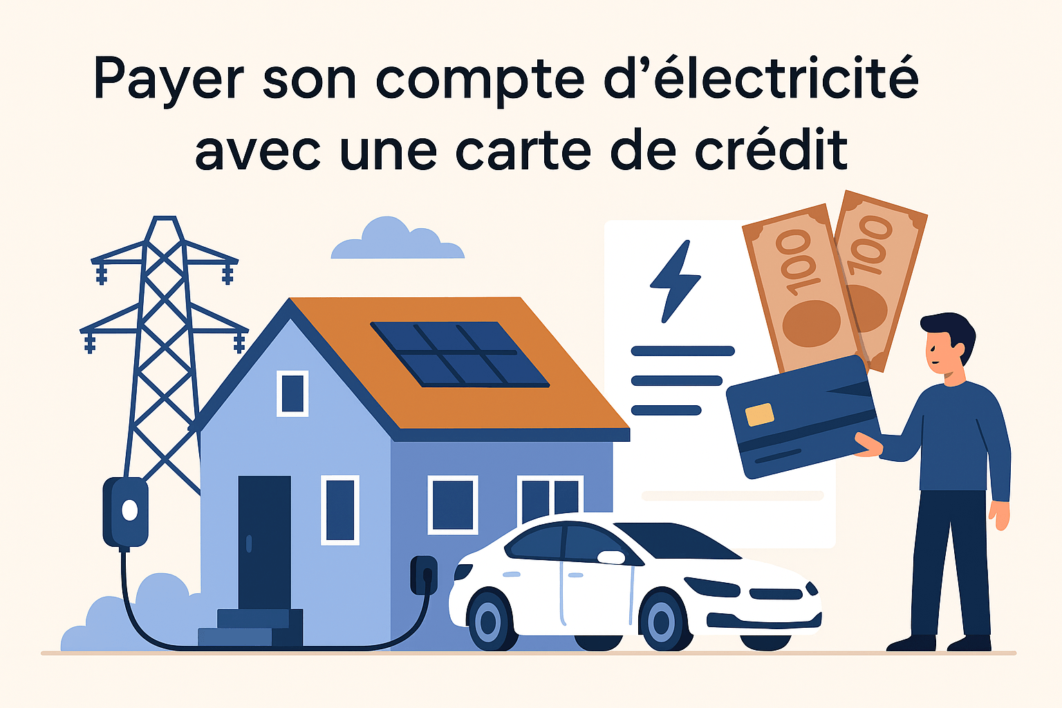 Comment payer votre compte d'électricité avec une carte de crédit et obtenir des remises en argent?