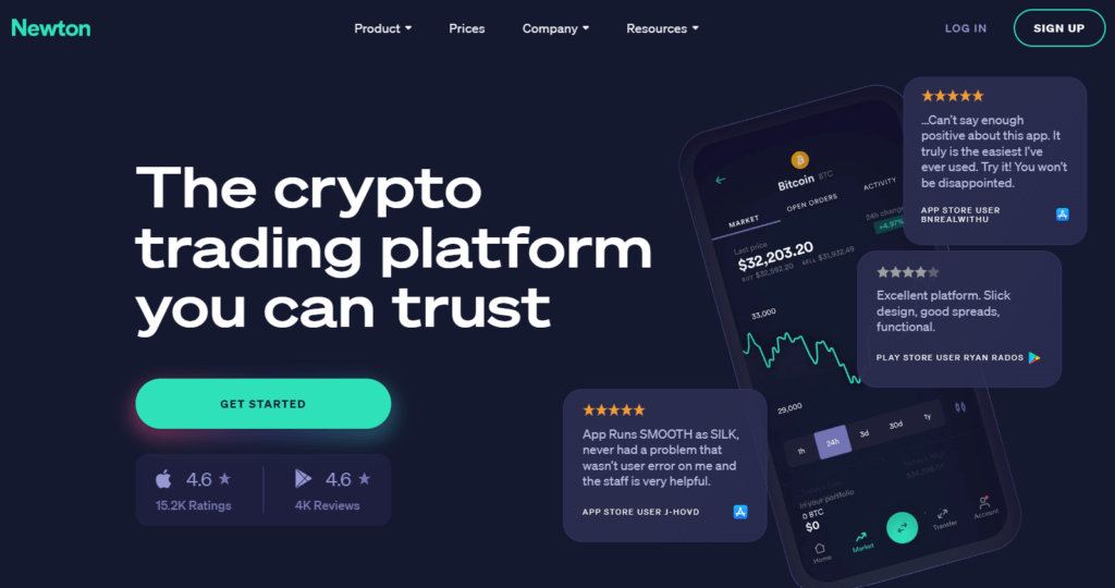 Newton : une plateforme de négociation de crypto pour les Canadiens