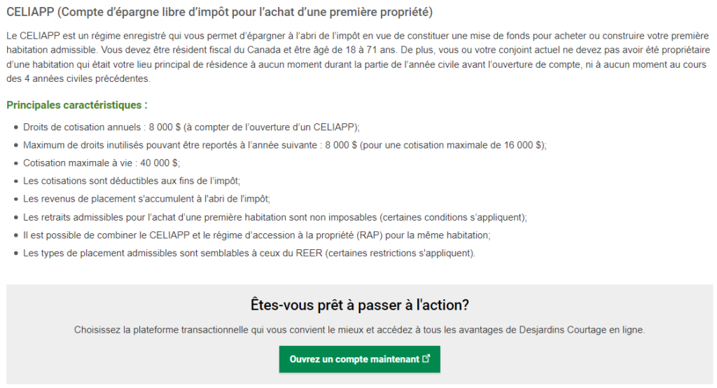 Le CELIAPP est enfin offert chez Disnat