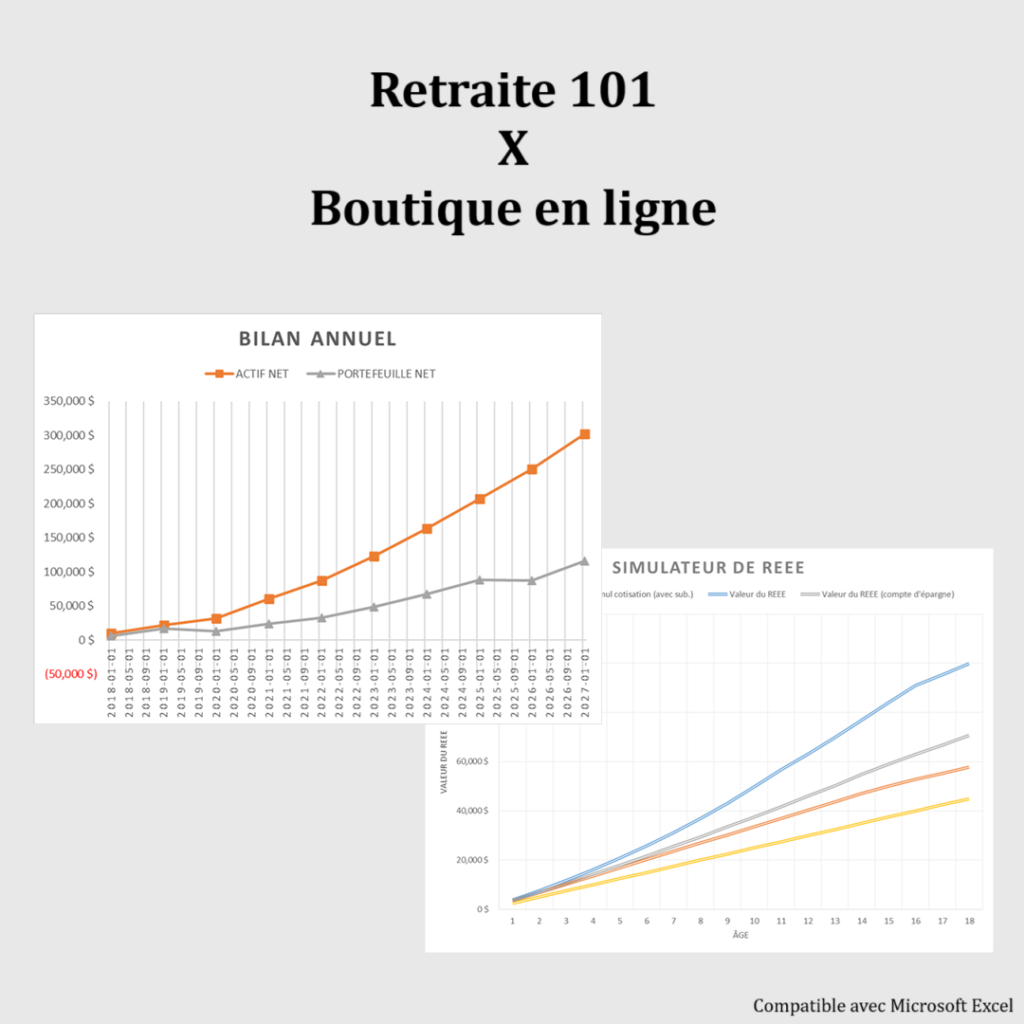 Boutique en ligne Retraite 101