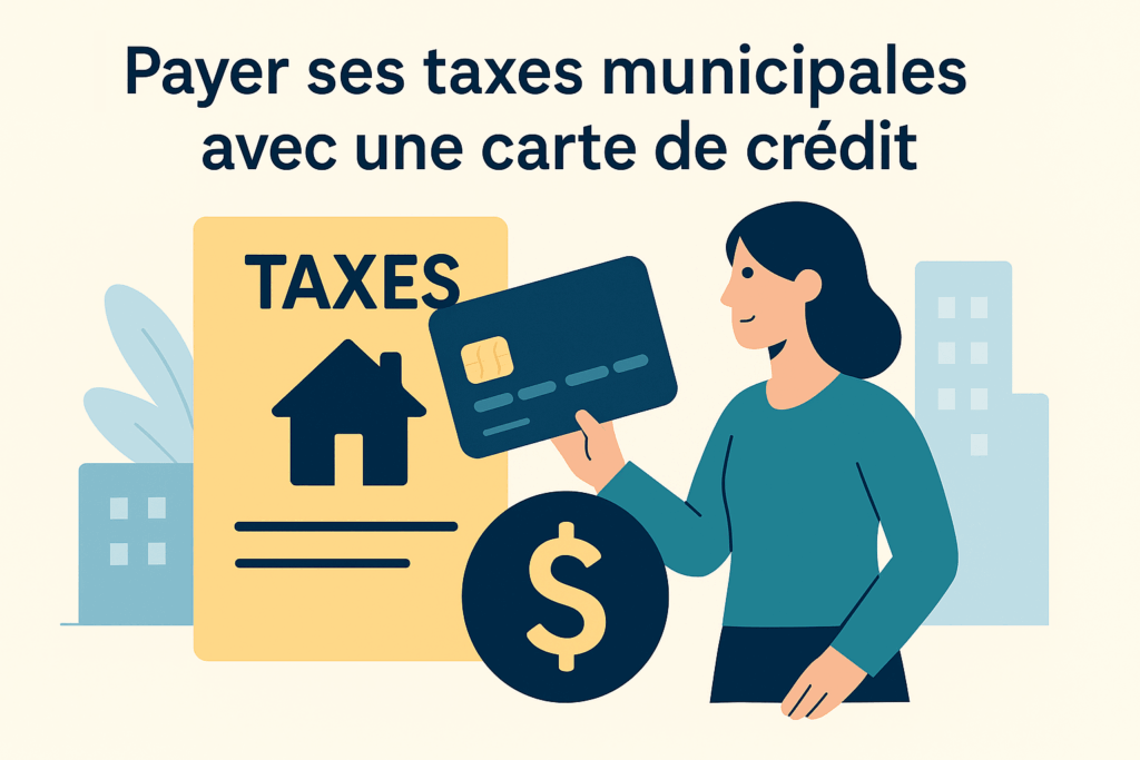 Comment payer vos taxes municipales et votre compte d'électricité avec une carte de crédit et obtenir des remises en argent?