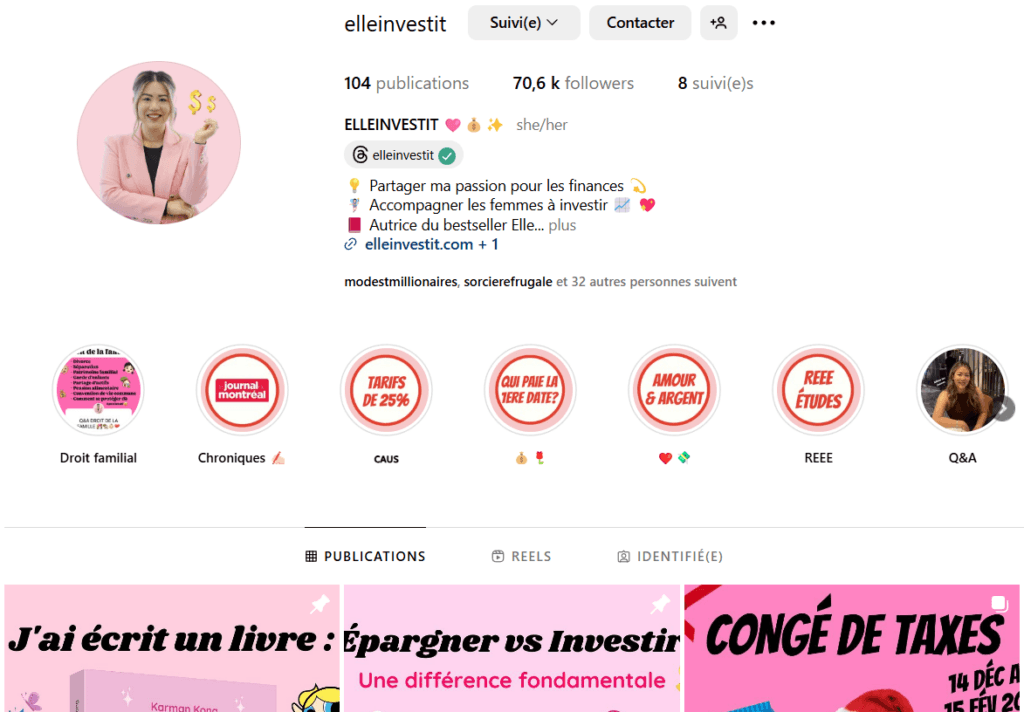 ElleInvestit - La populaire page Instagram de Karman Kong
