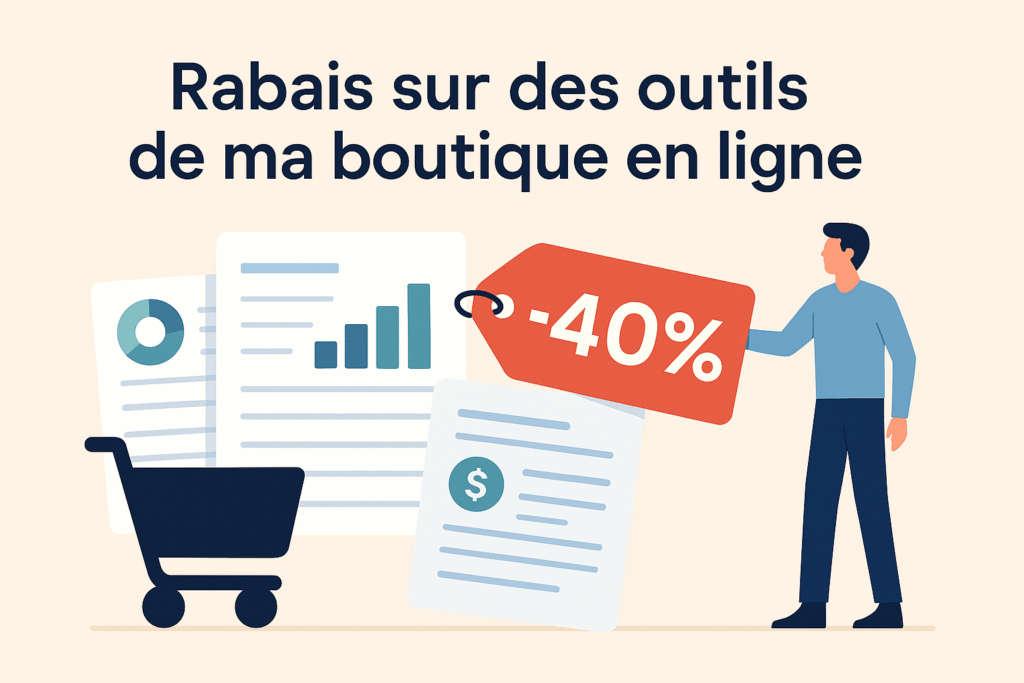 Rabais de 40% sur des outils de ma boutique