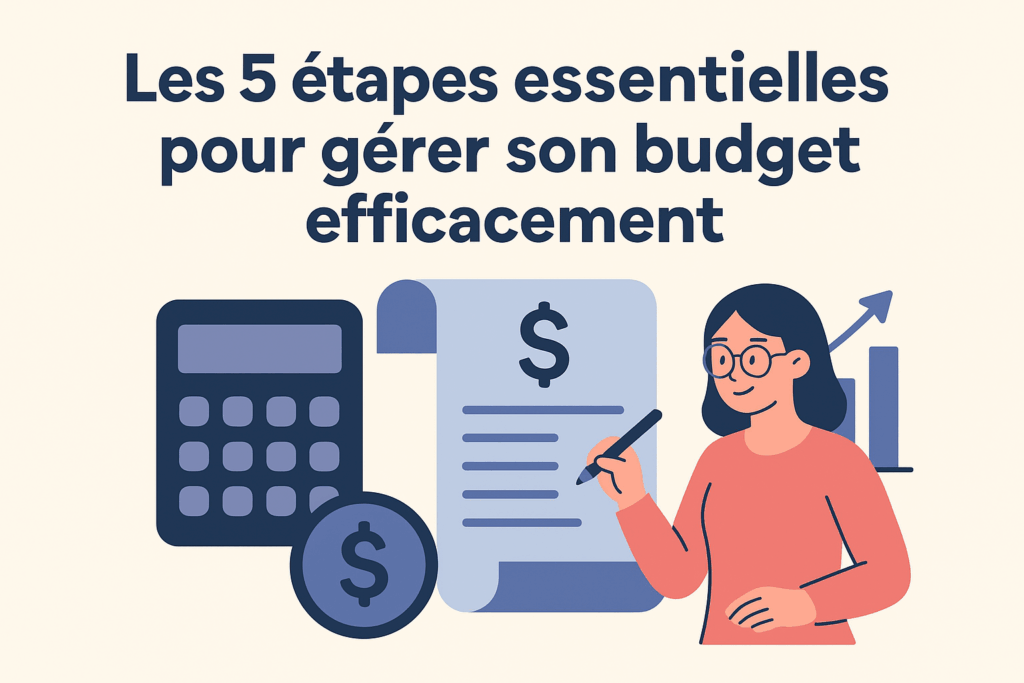 Les 5 étapes essentielles pour gérer son budget efficacement
