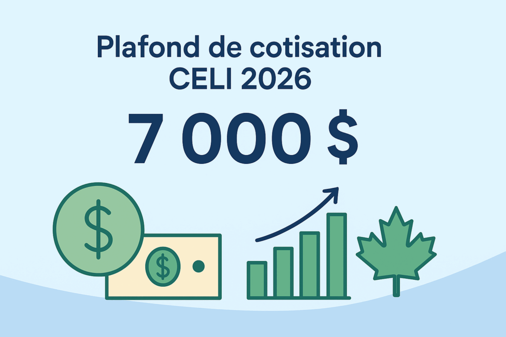 Le plafond de cotisation au CELI pour 2026 reste à 7 000 $