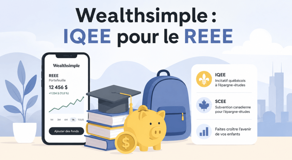 Wealthsimple IQEE REEE au Québec avec application mobile et épargne-études